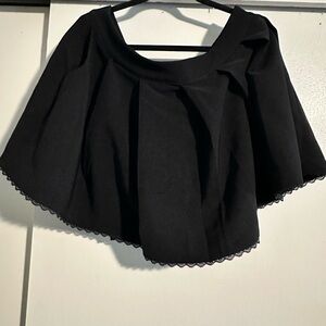 Sugar thrilz black pleated mini skirt